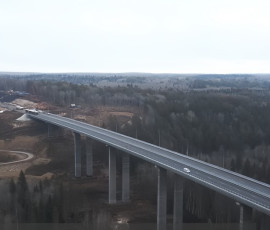 на трассе М-12 испытали новый мост через Большую Сарану - 1 на трассе М-12 испытали новый мост через Большую Сарану - фото - 1